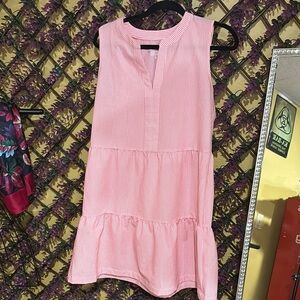 Vineyard Vines Pink Striped Dress
